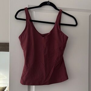 Lululemon Athletica Maroon Camisole w/ Built In Bra